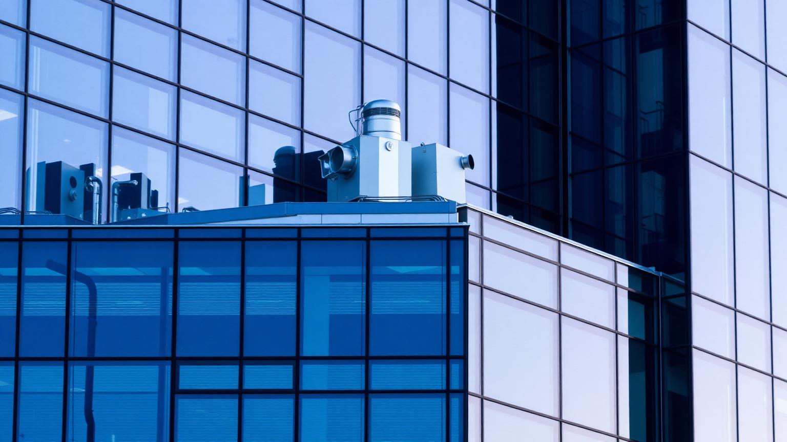 Commercial building ductwork