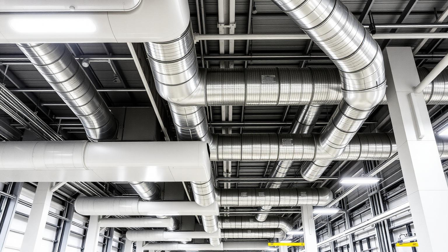 Industrial commercial ventilation ductwork